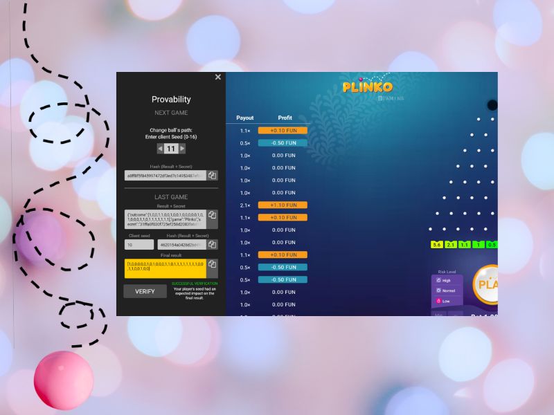 Brief information about the Plinko game