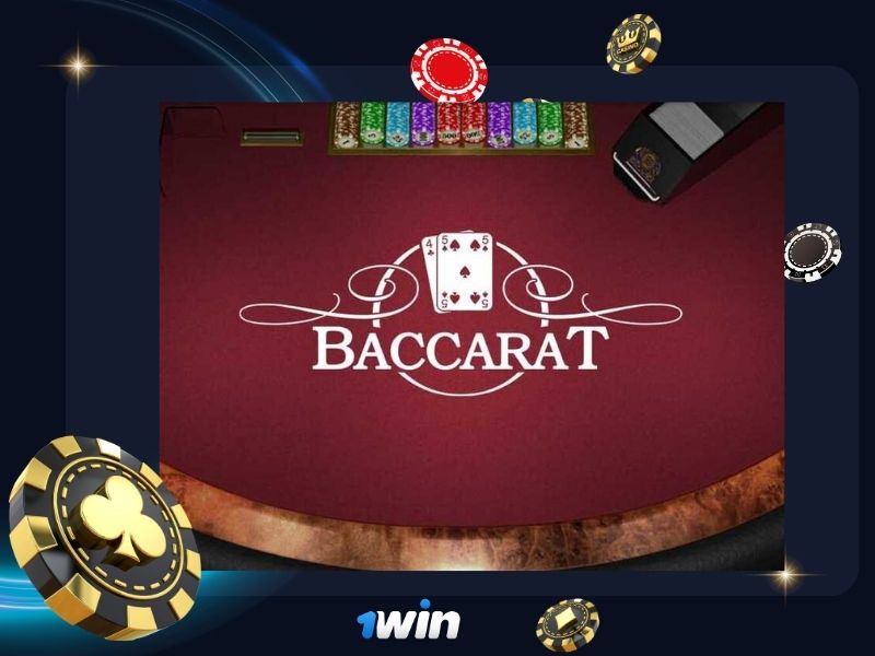 Classic online card game Baccarat at 1Win