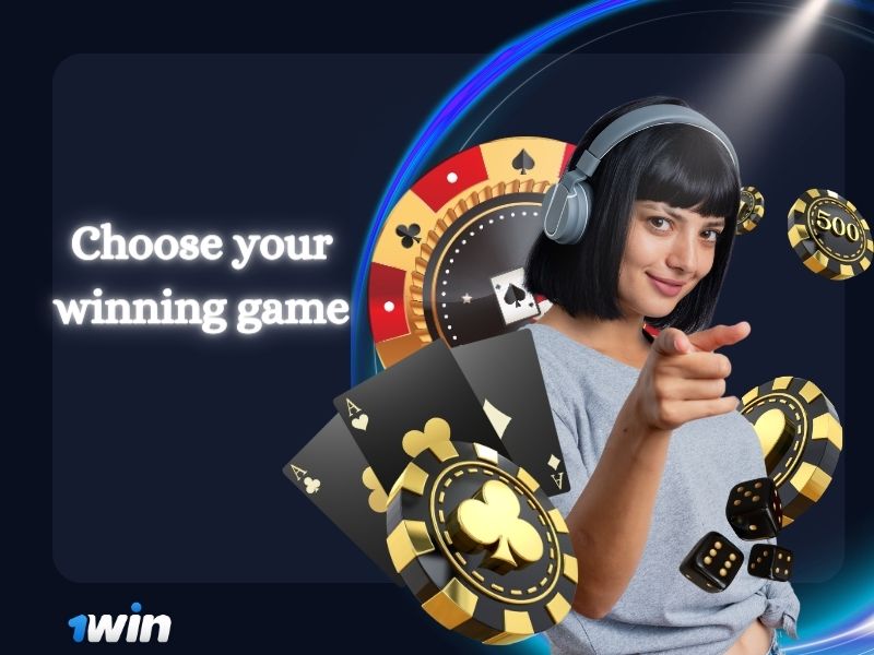 Play 1win casino games
